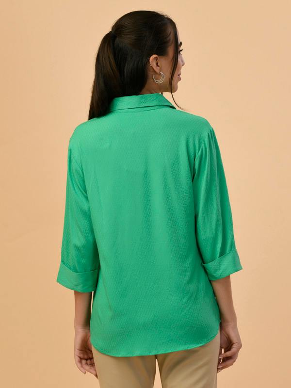 ALBION PREMIUM LADIES GREEN CASUAL SHIRT