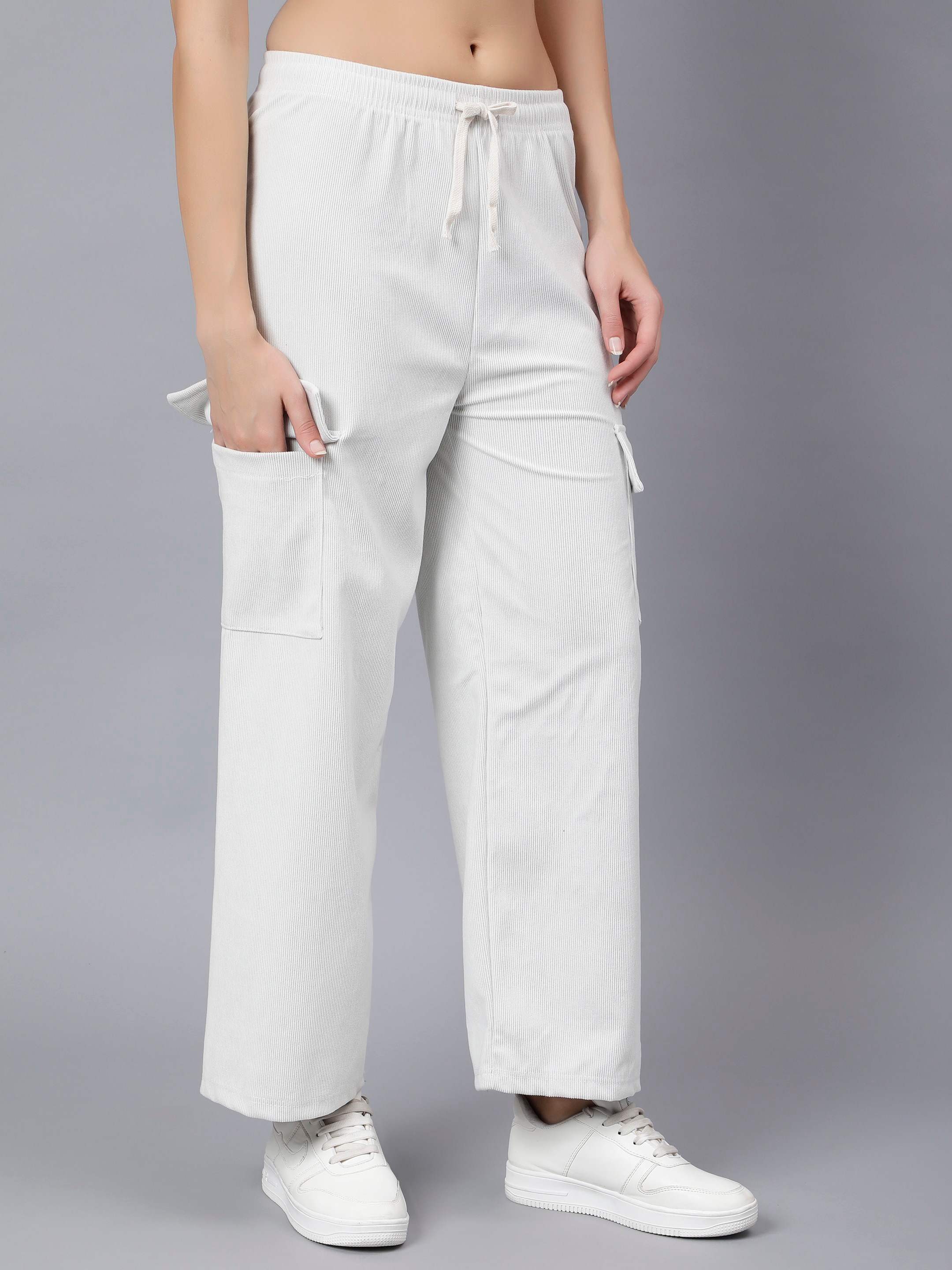 Albion Women Chicago Lower Off White Track Pant