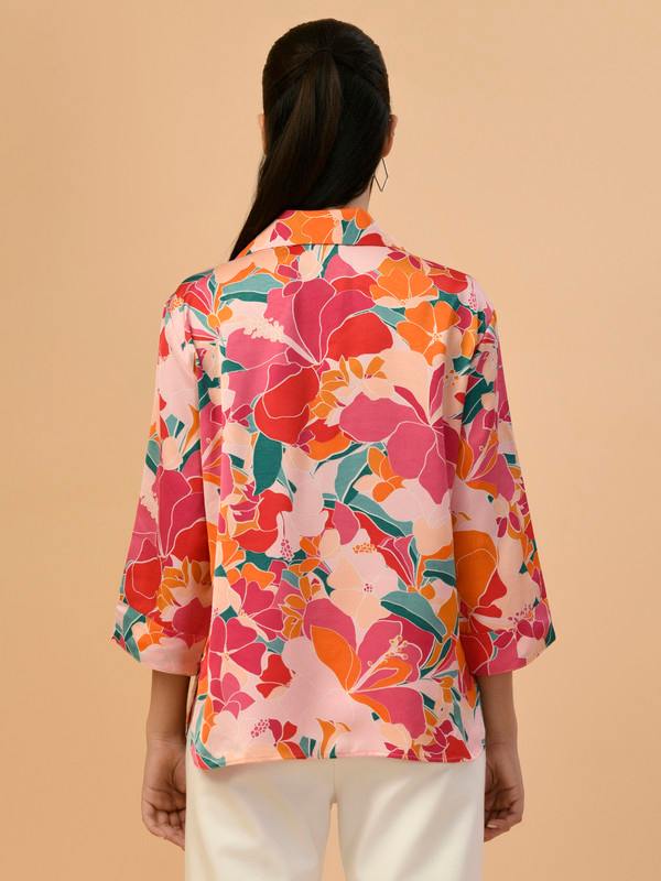 ALBION PREMIUM LADIES MAGENTA CASUAL SHIRT