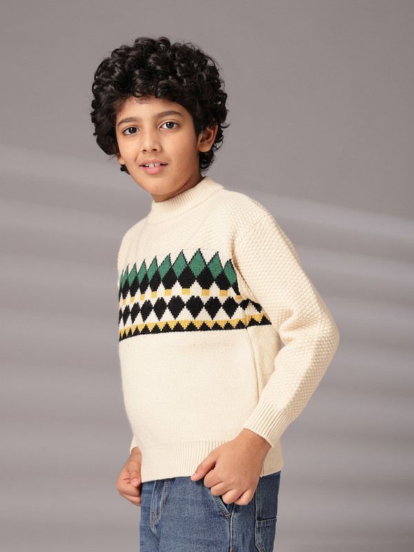 Albion By CnM Kids Boys CREAM PULLOVER