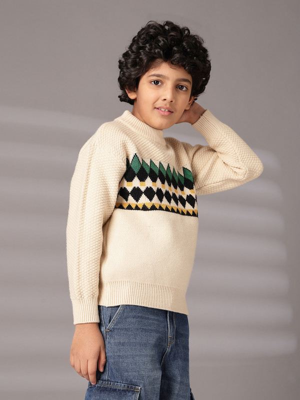 Albion By CnM Kids Boys CREAM PULLOVER