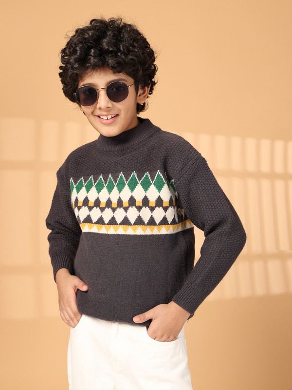 Albion By CnM Kids Boys GREY PULLOVER