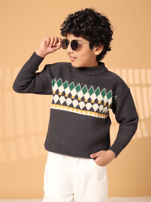 Albion By CnM Kids Boys GREY PULLOVER