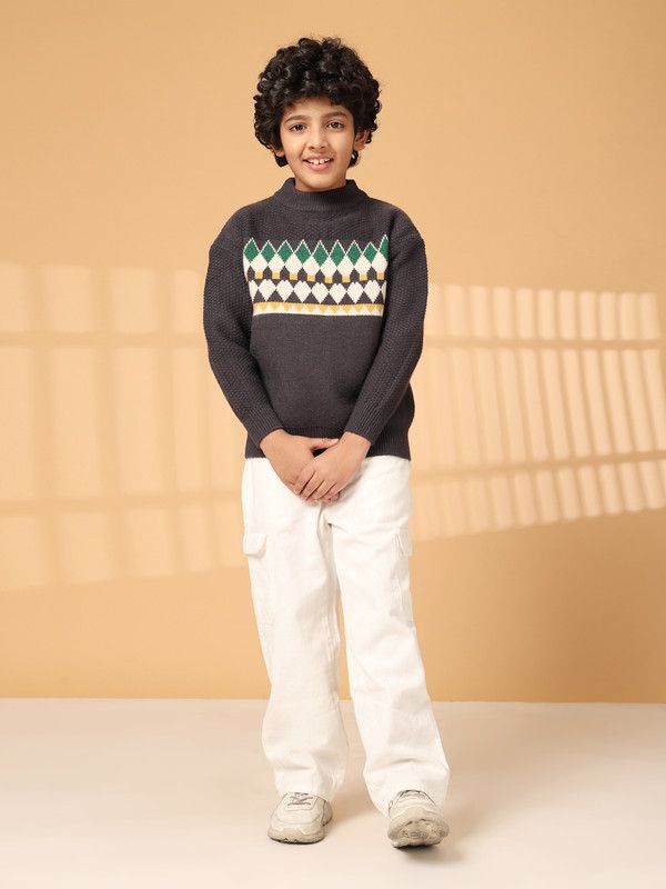Albion By CnM Kids Boys GREY PULLOVER