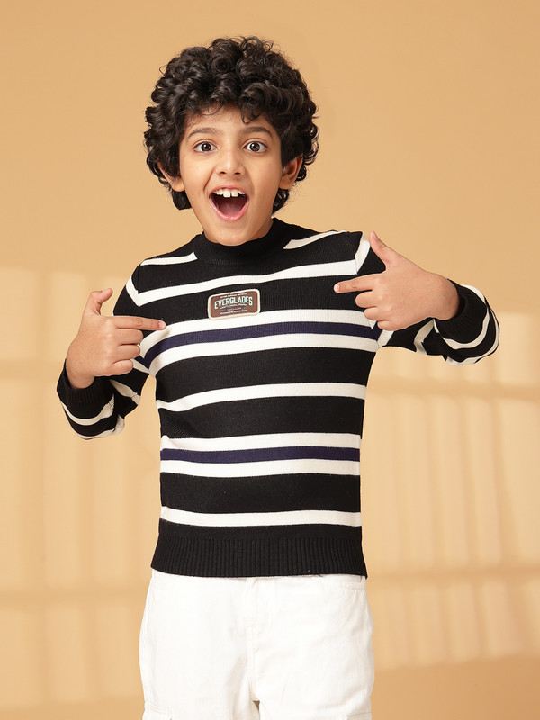 Albion By CnM Kids Boys BLACK PULLOVER