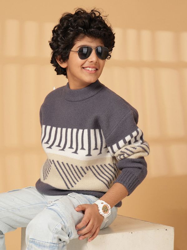 Albion By CnM Kids Boys GREY PULLOVER