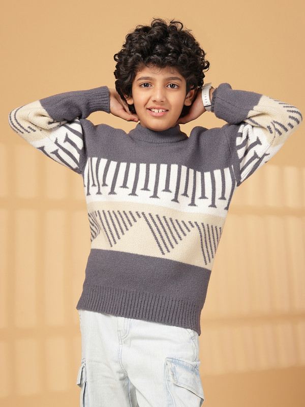 Albion By CnM Kids Boys GREY PULLOVER