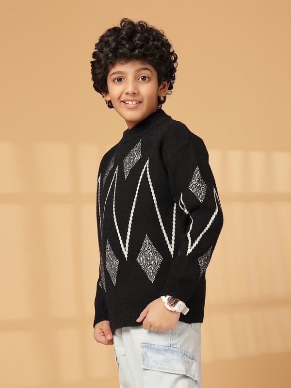 Albion By CnM Kids Boys BLACK PULLOVER