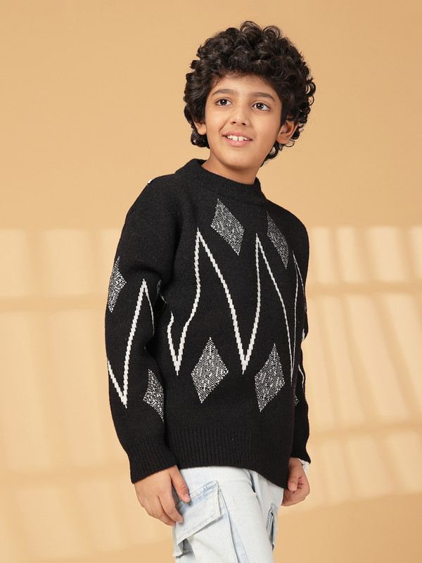 Albion By CnM Kids Boys BLACK PULLOVER