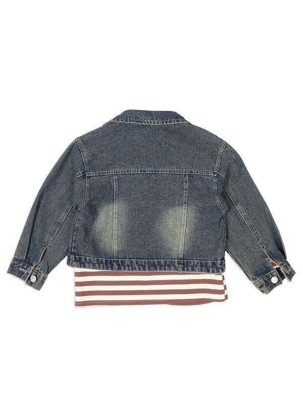 Albion Kids Girls Blue Crop Sweatshirt