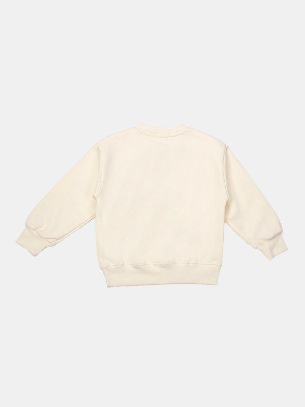 Albion Kids Girls Cream Sweatshirt