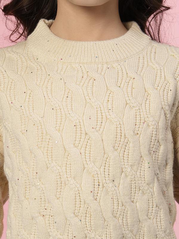 Albion By CnM GIRLS KIDS CREAM PULLOVER