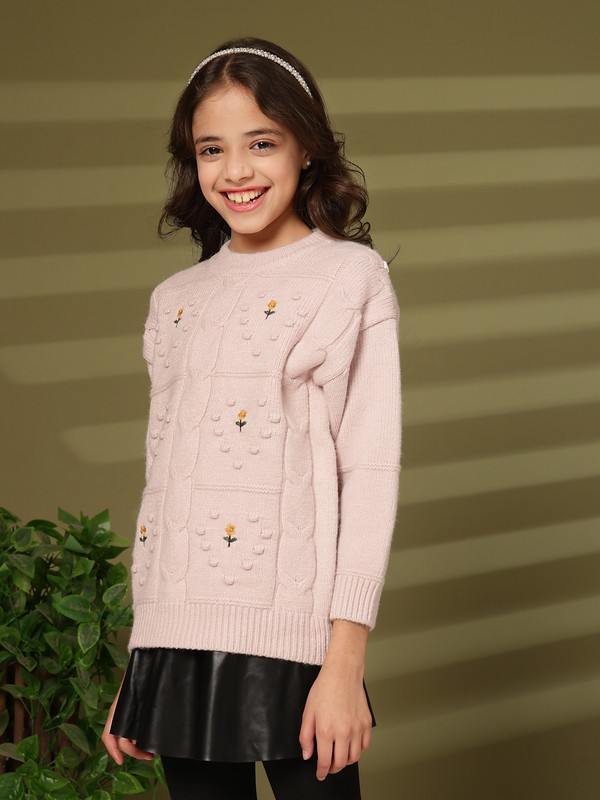 Albion By CnM GIRLS KIDS PEACH PULLOVER