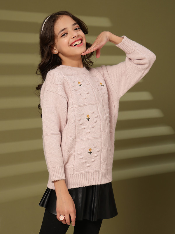 Albion By CnM GIRLS KIDS PEACH PULLOVER