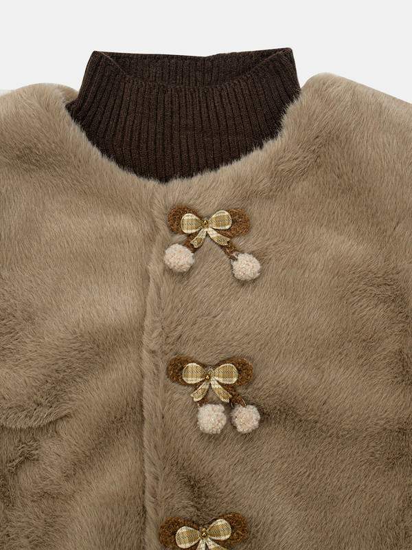 Albion Kids Girls Set Brown Sweatshirt