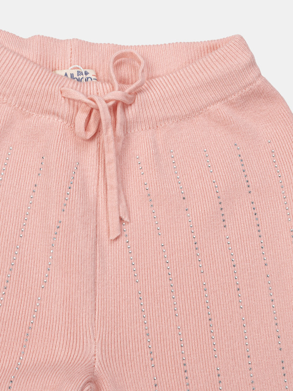Albion Kids Girls Peach Track Pant