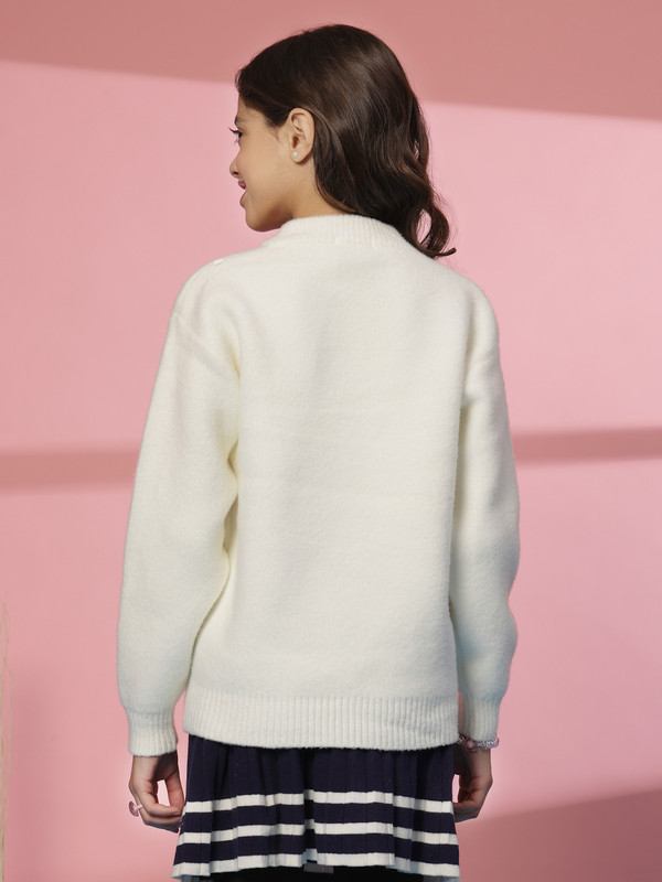 Albion By CnM GIRLS KIDS WHITE PULLOVER