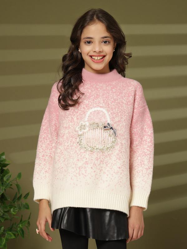 Albion By CnM GIRLS KIDS PINK PULLOVER