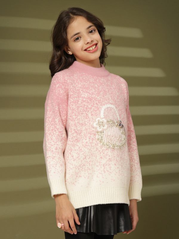 Albion By CnM GIRLS KIDS PINK PULLOVER