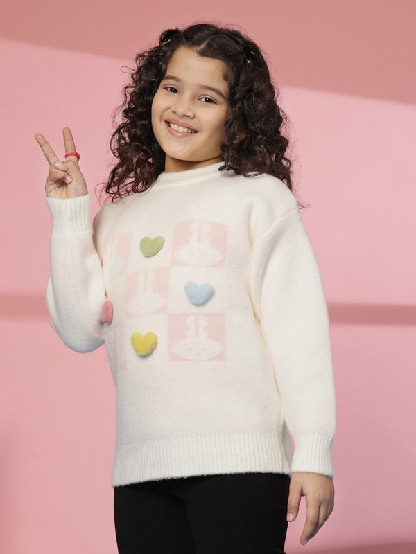 Albion By CnM GIRLS KIDS WHITE PULLOVER