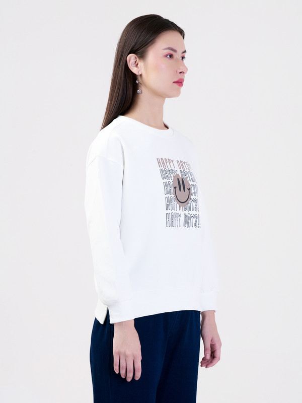 ALBION LADIES WHITE SWEATSHIRT