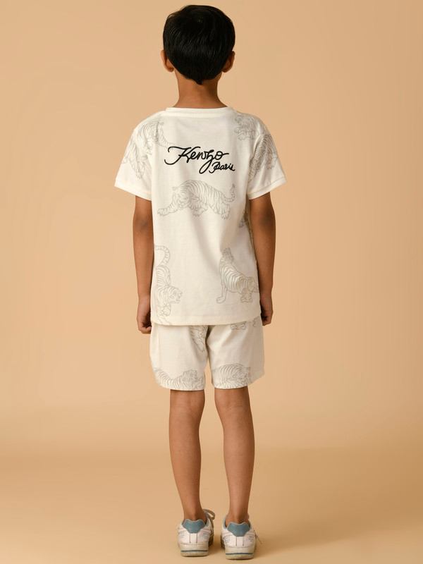 ALBION PREMIUM BOYS WHITE COORD SET