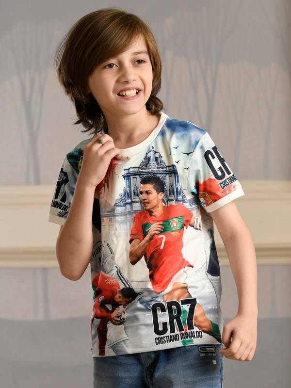 ALBION PREMIUM BOYS NAPOLEON PRINTED (CRISTIANO RONALDO) T-SHIRT