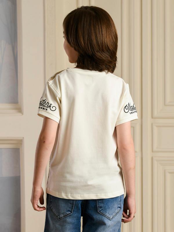 ALBION PREMIUM BOYS NAPOLEON CREAM T-SHIRT