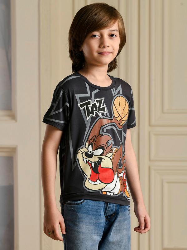 ALBION PREMIUM BOYS NAPOLEON BLACK T-SHIRT