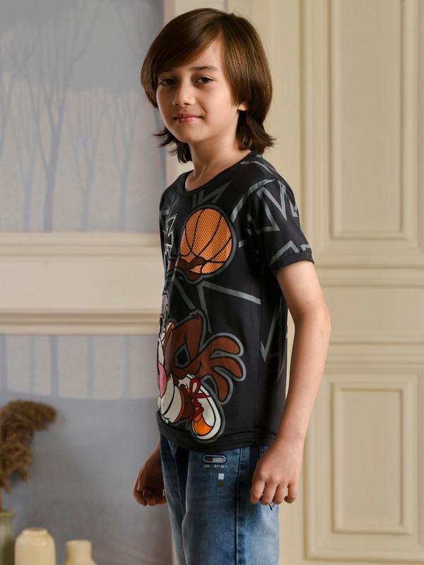 ALBION PREMIUM BOYS NAPOLEON BLACK T-SHIRT