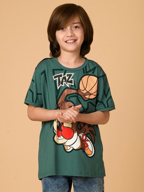 ALBION PREMIUM BOYS GREEN T-SHIRT