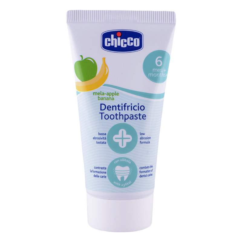 CHICCO BABY TOOTHPASTE TOOTHPASTE APPLEBANANA 6M+