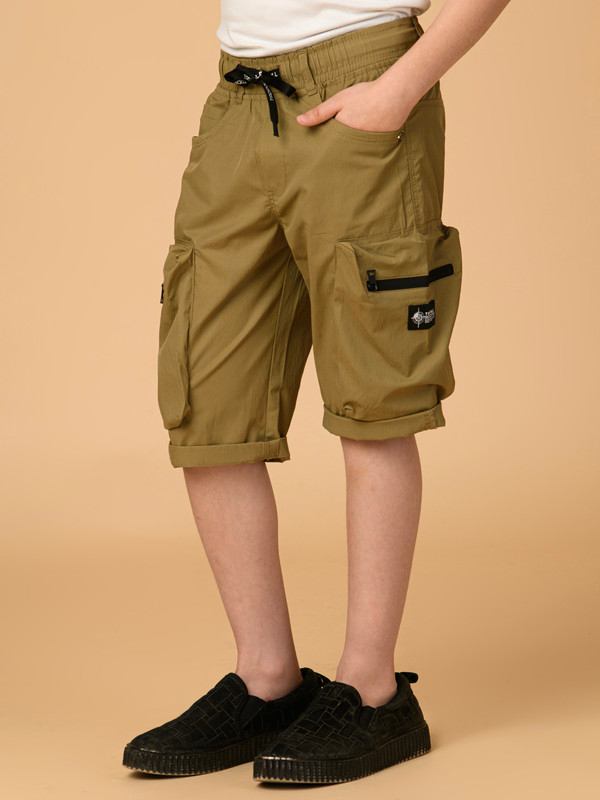 ALBION PREMIUM BOYS KHAKHI CAPRIS