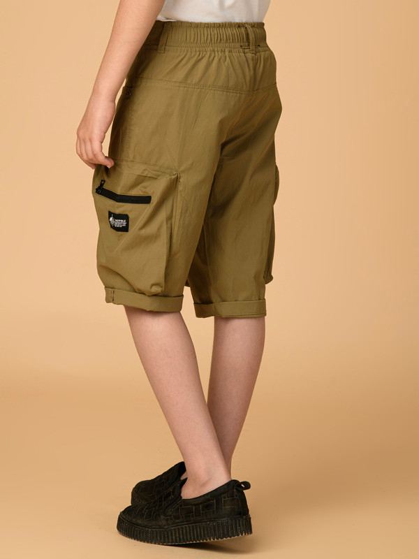 ALBION PREMIUM BOYS KHAKHI CAPRIS