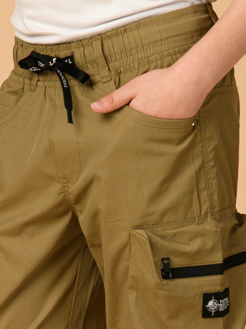 ALBION PREMIUM BOYS KHAKHI CAPRIS