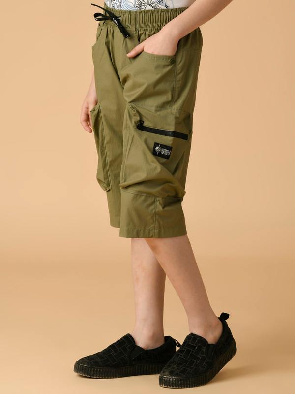 ALBION PREMIUM BOYS OLIVE CAPRIS