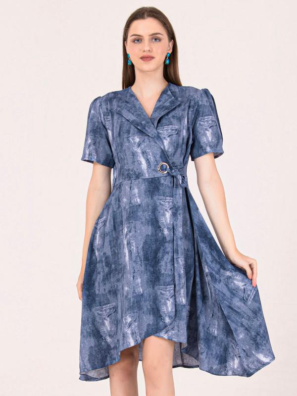 Albion Women Blue Smart Dress