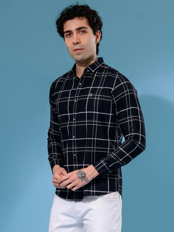ALBION MENS HATCHERS BLACK SHIRT