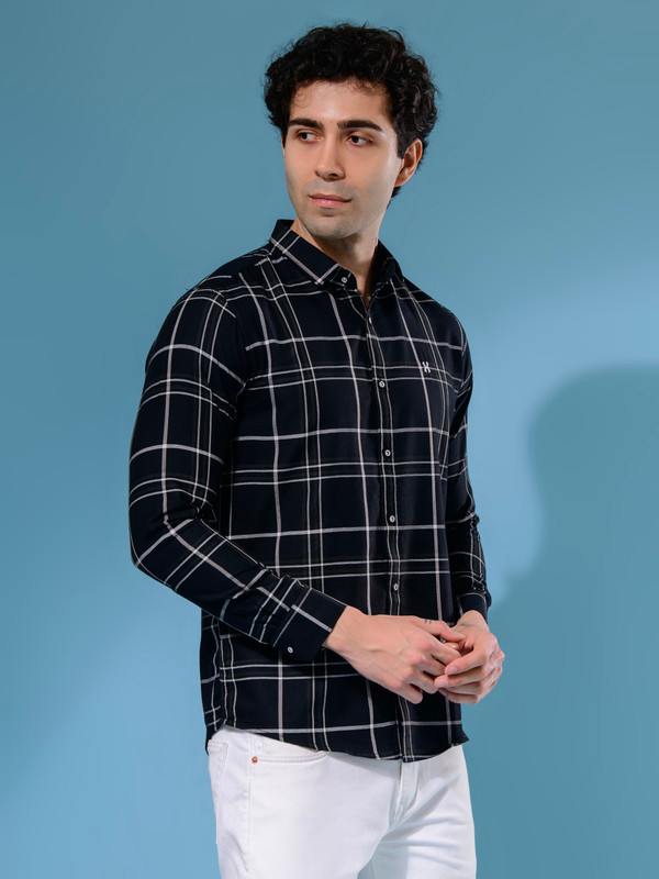 ALBION MENS HATCHERS BLACK SHIRT