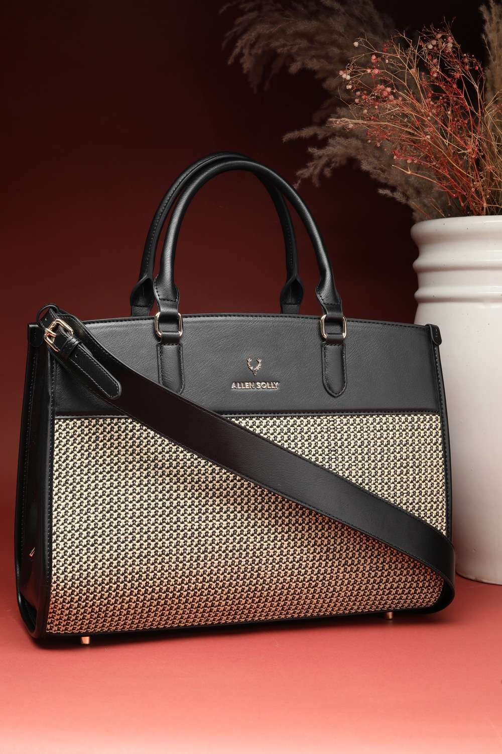 Women Black Formal Handbag