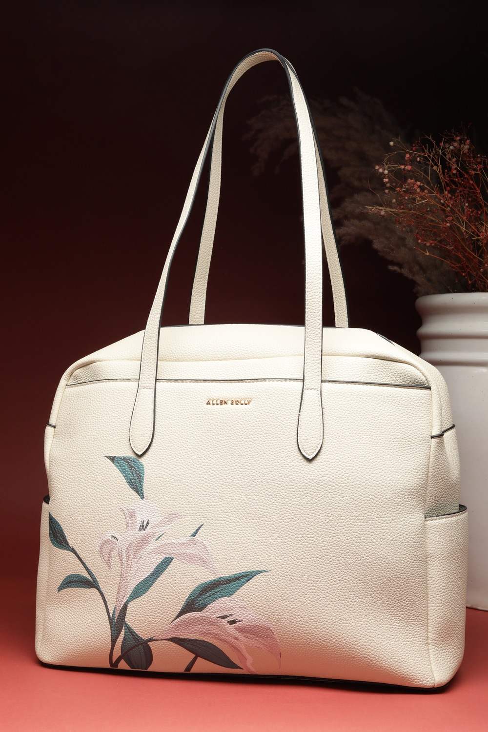 Women Beige Formal Handbag