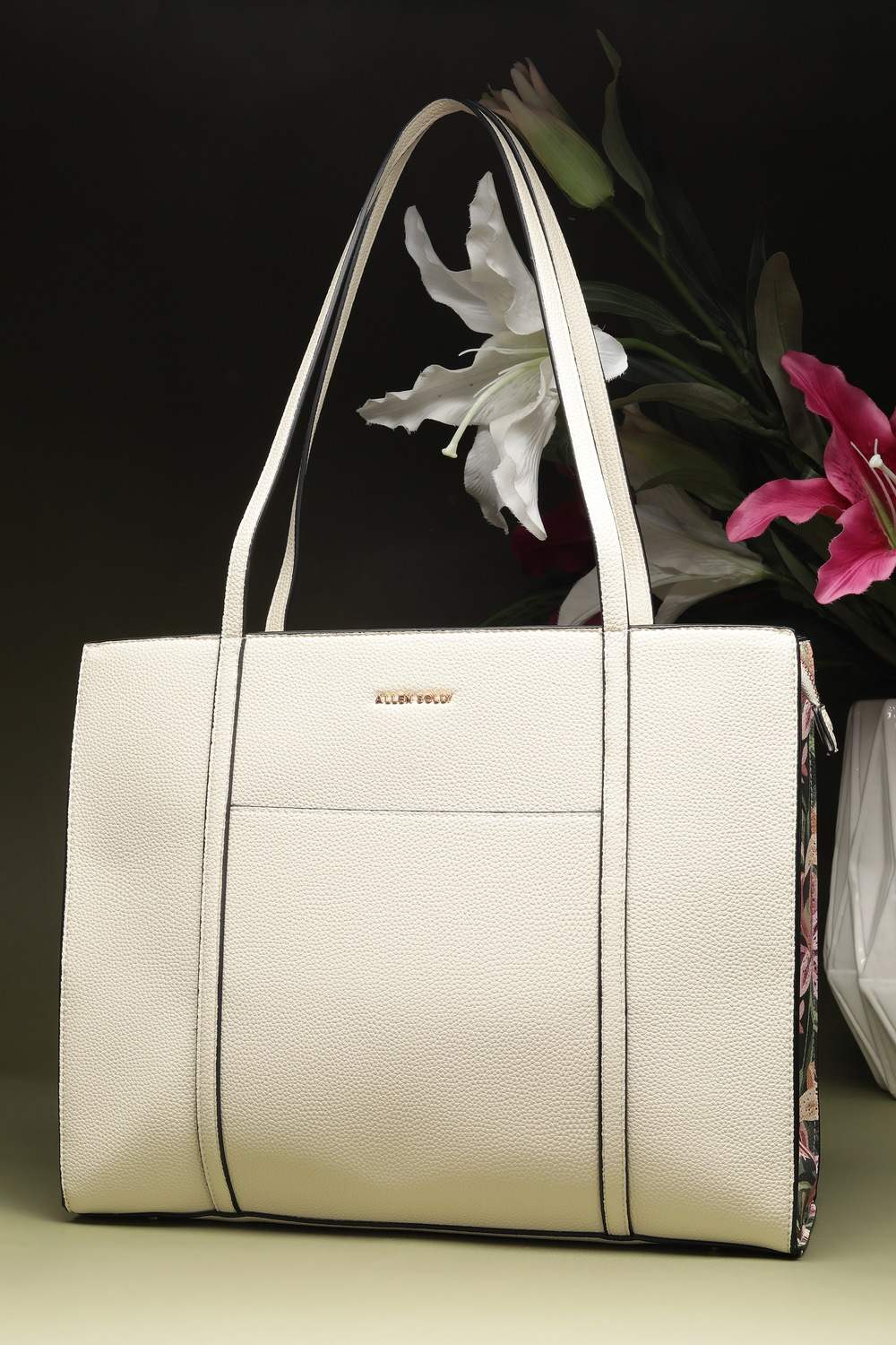 Women Beige Formal Handbag