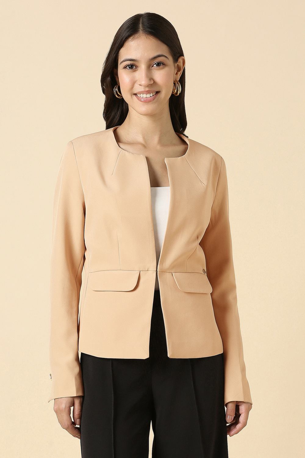 Women Beige Blazer