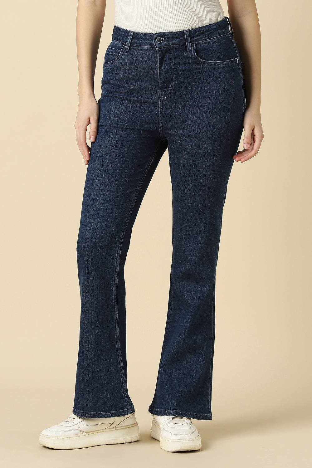 Women Navy Dark Wash Jeans