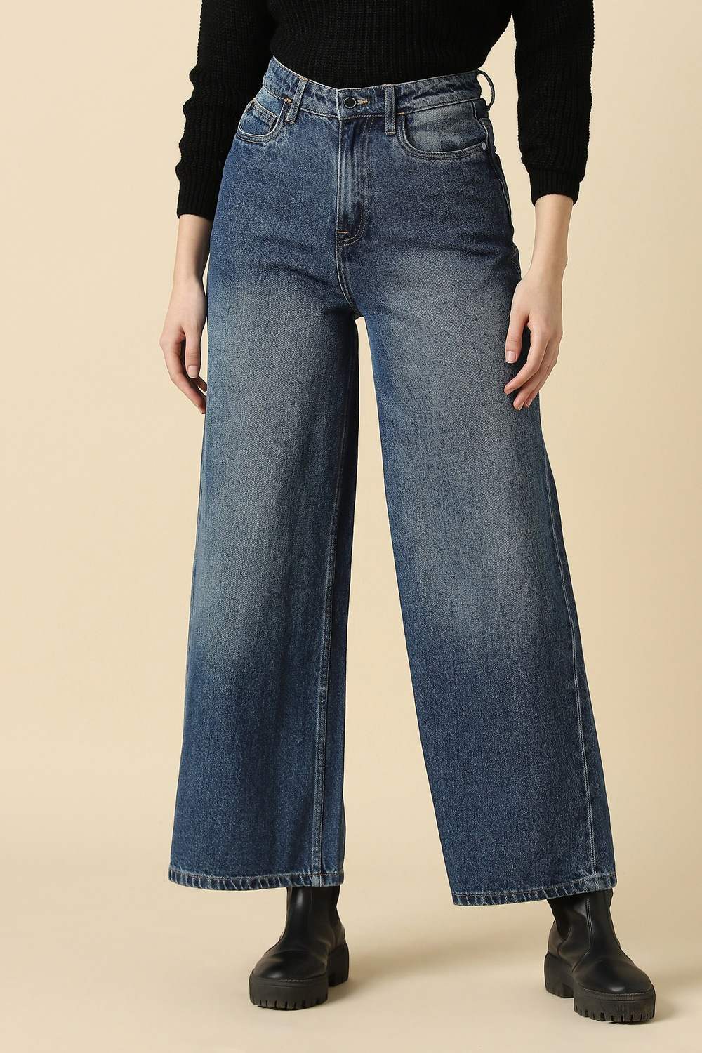 Women Blue Dark Wash Jeans