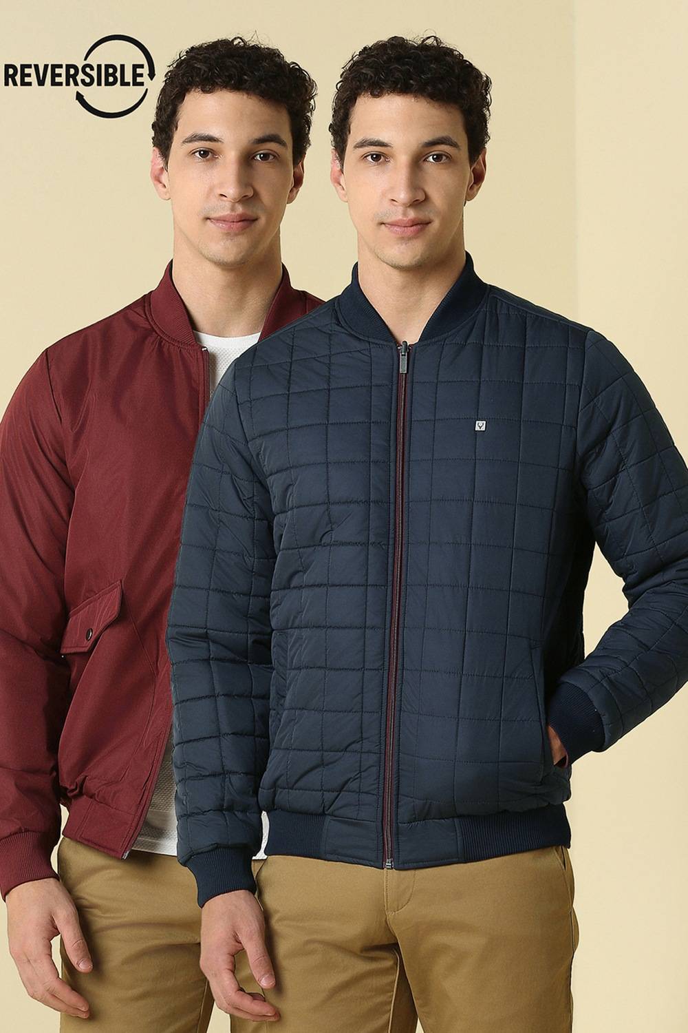 Allen Solly Navy Reversible Jacket