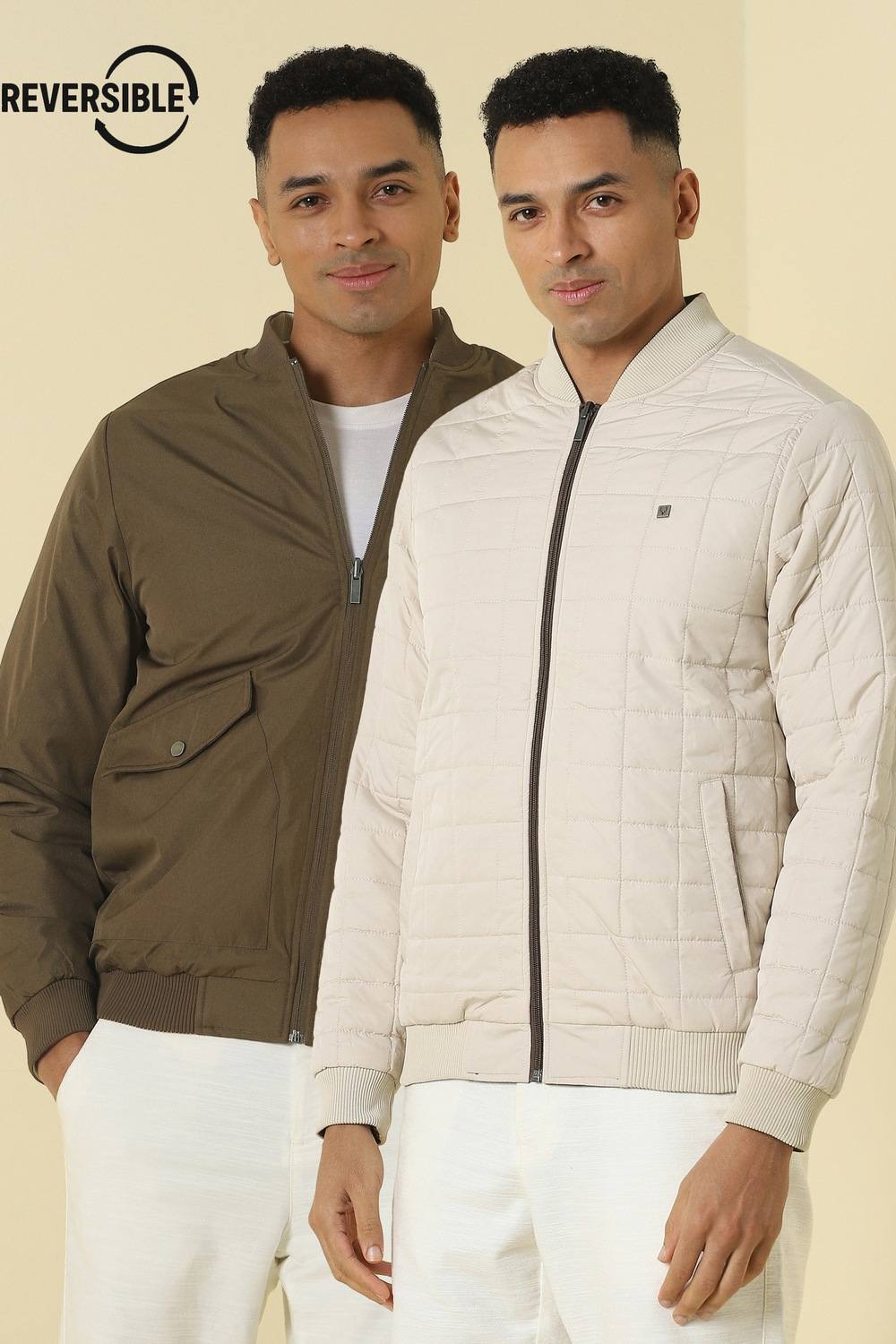 Allen Solly Brown Reversible Jacket