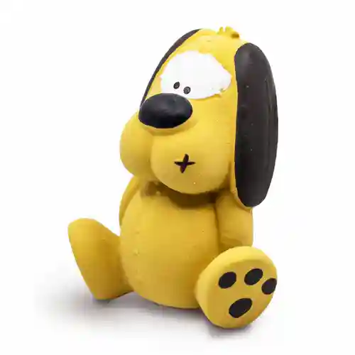 Barkbutler Fofos Latex Bi Dog Toy for Dogs | For Small Chewers (Yellow)