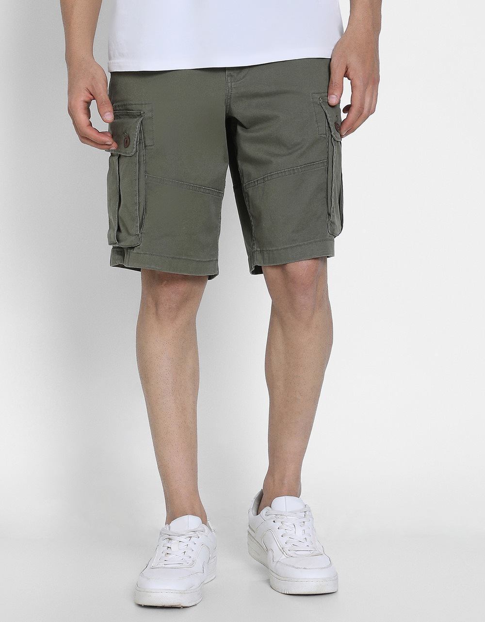 American Eagle Men Green  Flex Lived-In Cargo Short