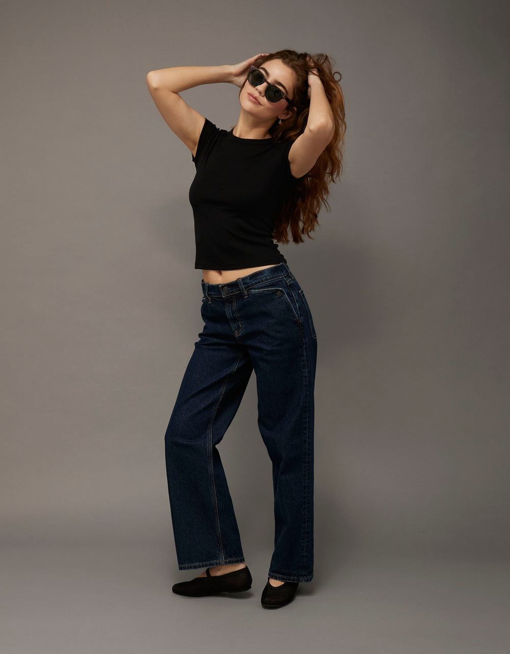 AE Stretch High-Waisted Stovepipe Jean